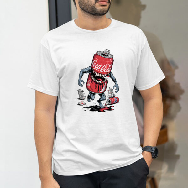 Creepy Coca-Cola Monster Graphic T-Shirt - Unisex Cotton Tee