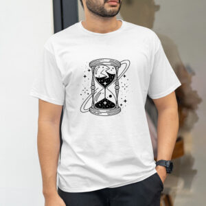 Hourglass Star & Moon Graphic T-Shirt - Unisex Cotton Tee