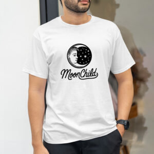 Moon Child Crescent Moon & Stars Graphic T-Shirt - Unisex Cotton Tee